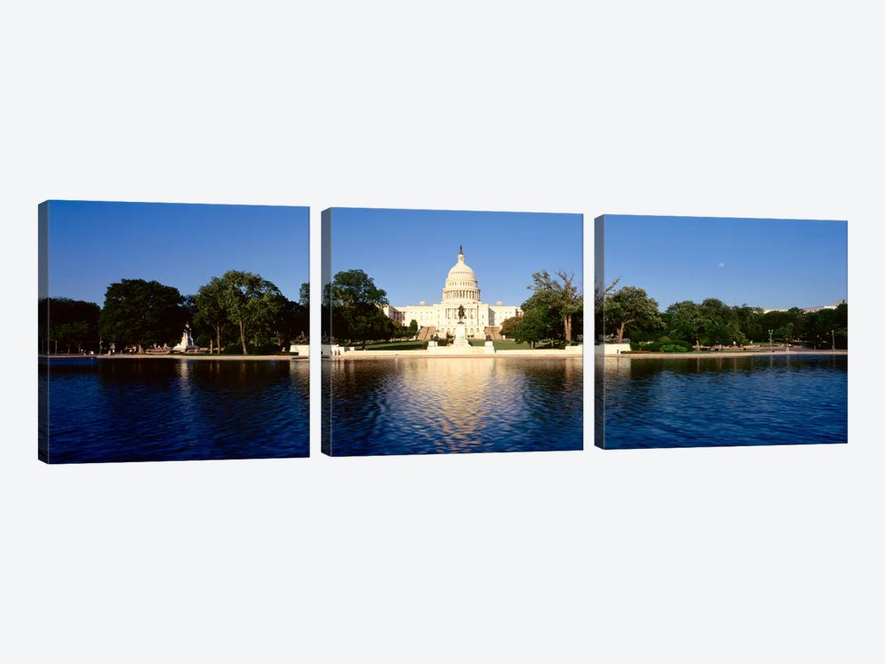USAWashington DC, US Capitol Building by Panoramic Images 3-piece Canvas Art