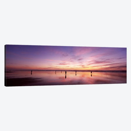 Group of people watching the sunset, San Francisco, California, USA Canvas Print #PIM7001} by Panoramic Images Canvas Art Print