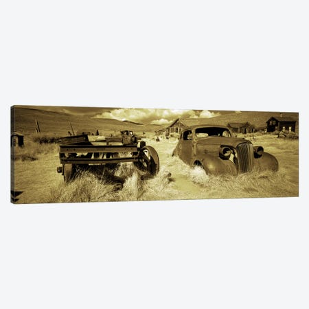 Abandoned car in a ghost townBodie Ghost Town, Mono County, California, USA Canvas Print #PIM7011} by Panoramic Images Canvas Artwork