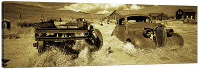 Abandoned car in a ghost townBodie Ghost Town, Mono County, California, USA Canvas Art Print - Haunted Houses