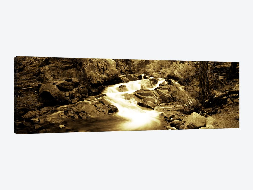 Stream flowing through rocks, Lee Vining Creek, Lee Vining, Mono County, California, USA by Panoramic Images 1-piece Canvas Print