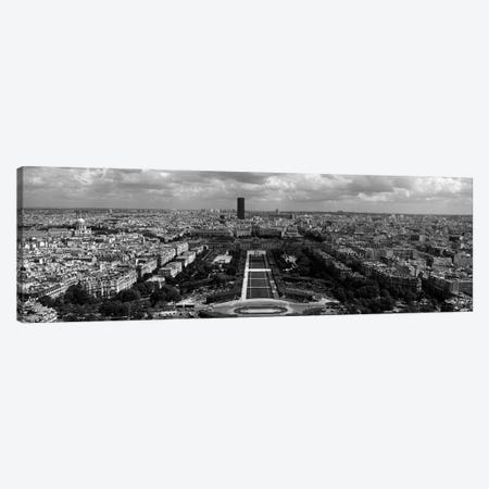 Aerial view of a city, Eiffel Tower, Paris, Ile-de-France, France Canvas Print #PIM7026} by Panoramic Images Canvas Wall Art