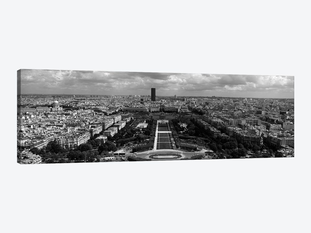 Aerial view of a city, Eiffel Tower, Paris, Ile-de-France, France by Panoramic Images 1-piece Canvas Wall Art