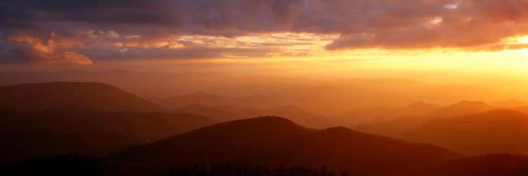 MountainsSunset, Blue Ridge Parkway, Great Smoky Mountains, North Carolina, USA