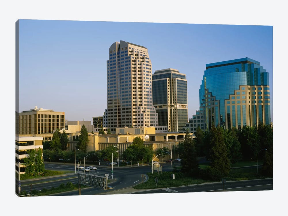 Skyscrapers in a city, Sacramento, California, USA by Panoramic Images 1-piece Art Print