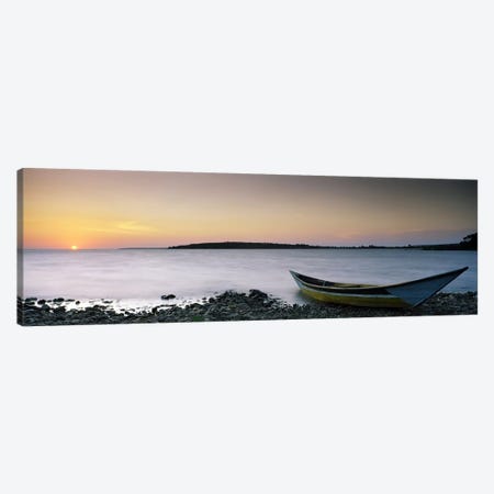 Boat at the lakeside, Lake Victoria, Great Rift Valley, Kenya Canvas Print #PIM7059} by Panoramic Images Canvas Art