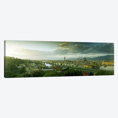 Aerial View Of Florence From Piazzale Michelangelo, Tuscany, Italy Canvas Print #PIM7091} by Panoramic Images Canvas Wall Art