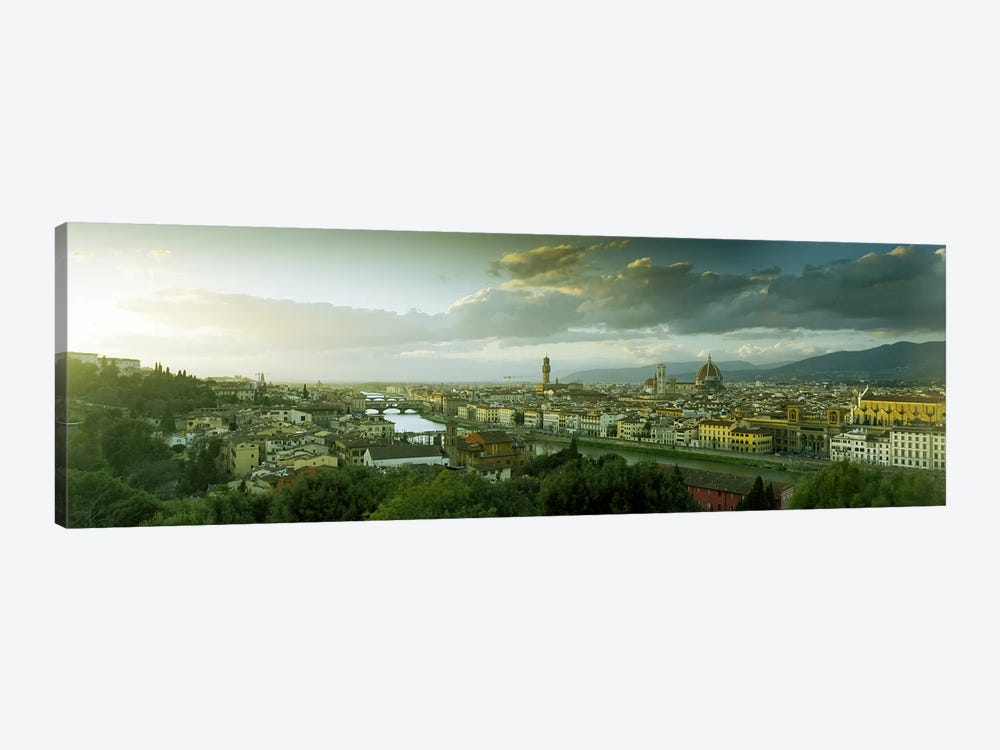 Aerial View Of Florence From Piazzale Michelangelo, Tuscany, Italy by Panoramic Images 1-piece Canvas Artwork
