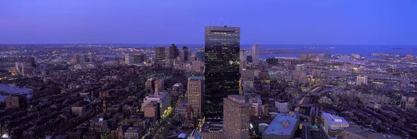 Boston: Aerial view of a city, Boston, Suffolk County, Massachusetts, USA #2 by Panoramic Images