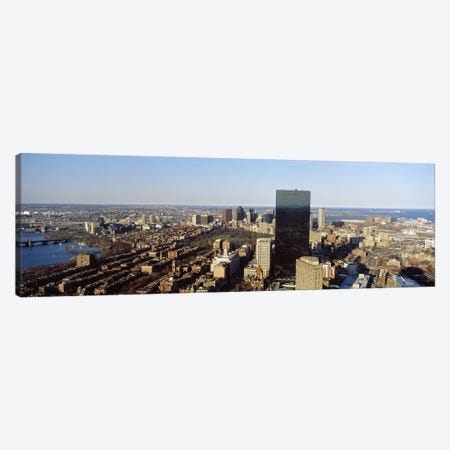 Aerial view of a city, Boston, Suffolk County, Massachusetts, USA #3 Canvas Print #PIM7098} by Panoramic Images Canvas Art