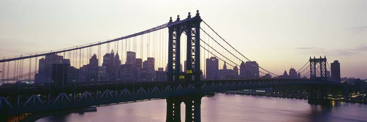 Bridge across a river, Manhattan Bridge, East River, Manhattan, New York City, New York State, USA