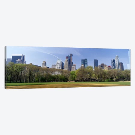 High-Angle View Of Architecture Along Central Park South, Midtown, Manhattan, New York City, New York, USA Canvas Print #PIM7101} by Panoramic Images Canvas Artwork