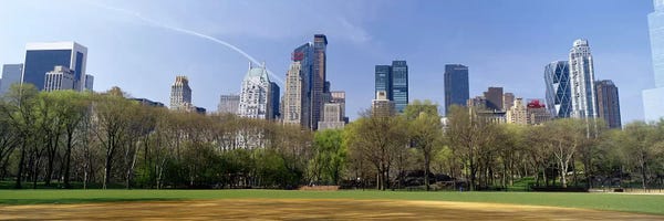 Central Park: High-Angle View Of Architecture Along Central Park South, Midtown, Manhattan, New York City, New York, USA by Panoramic Images
