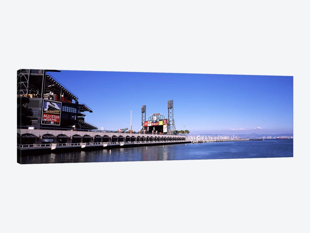 Baseball park at the waterfront, AT&T Park, San Francisco, California, USA by Panoramic Images 1-piece Canvas Wall Art