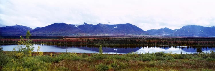 Lake with a mountain range in the background, Mt McKinley, Denali National Park, Anchorage, Alaska, USA