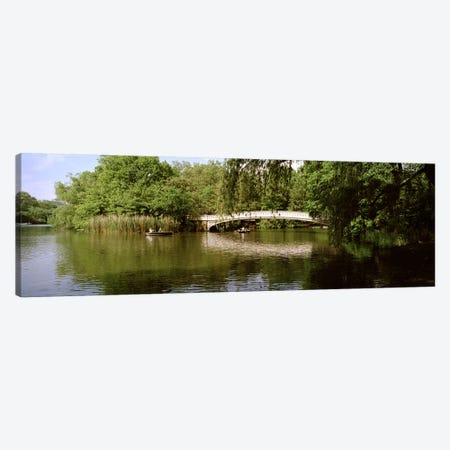 Bridge across a lake, Central Park, Manhattan, New York City, New York State, USA Canvas Print #PIM7114} by Panoramic Images Canvas Wall Art