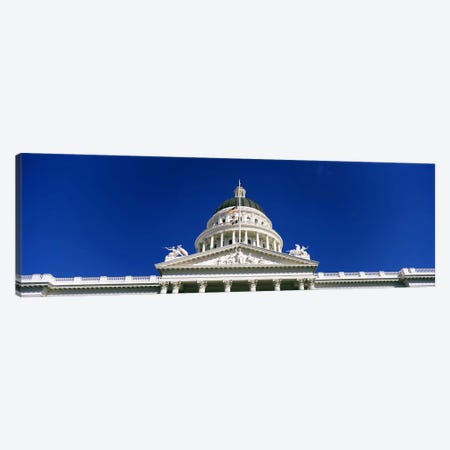 Low angle view of a government buildingCalifornia State Capitol Building, Sacramento, California, USA Canvas Print #PIM7121} by Panoramic Images Canvas Artwork