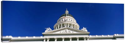 Low angle view of a government buildingCalifornia State Capitol Building, Sacramento, California, USA Canvas Art Print - Sacramento Art