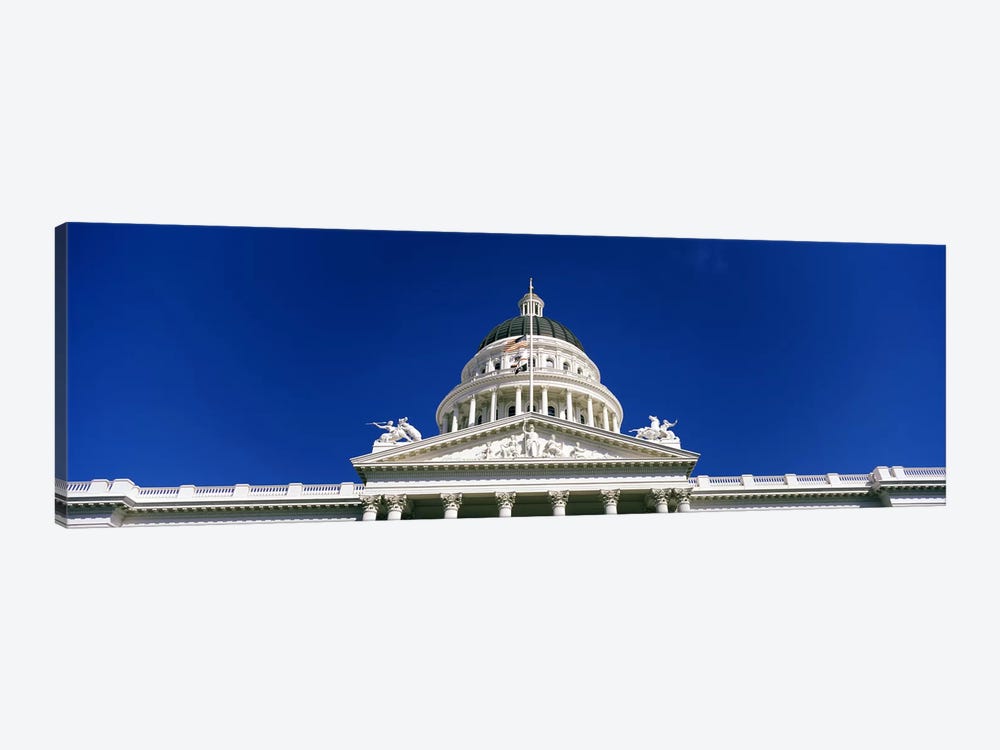 Low angle view of a government buildingCalifornia State Capitol Building, Sacramento, California, USA by Panoramic Images 1-piece Canvas Artwork