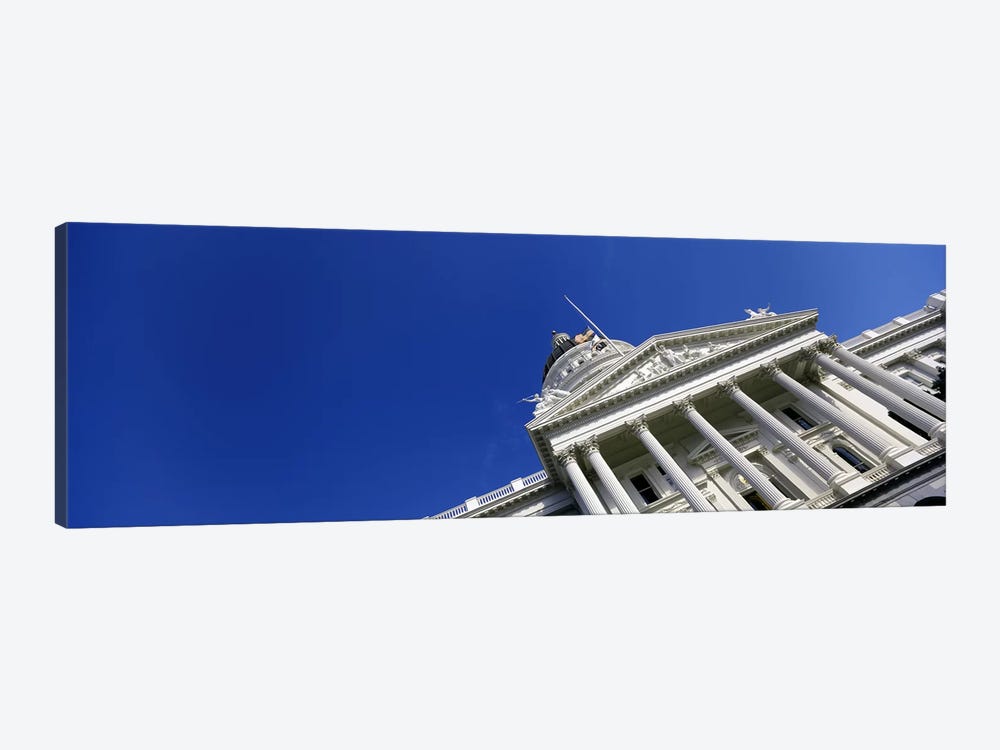 Low angle view of a government buildingCalifornia State Capitol Building, Sacramento, California, USA by Panoramic Images 1-piece Canvas Art Print