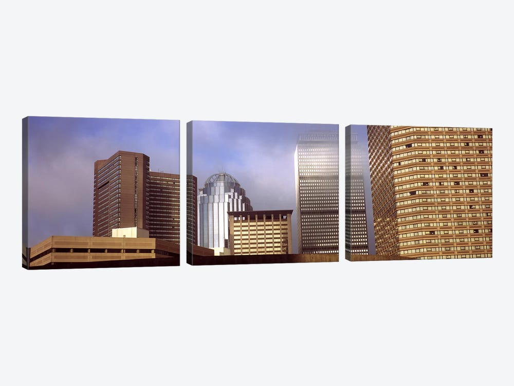 Skyscrapers in a cityBoston, Suffolk County, Massachusetts, USA by Panoramic Images 3-piece Canvas Wall Art