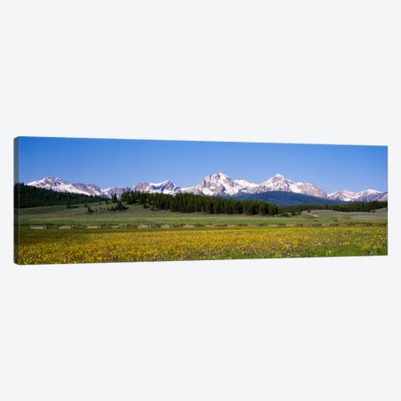 Sawtooth Range, Sawtooth Wilderness, Sawtooth National Recreation Area, Idaho, USA Canvas Print #PIM712} by Panoramic Images Canvas Wall Art