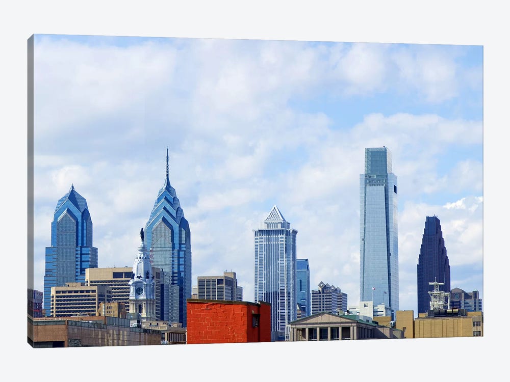 Buildings in a city, Comcast Center, Center City, Philadelphia, Philadelphia County, Pennsylvania, USA by Panoramic Images 1-piece Canvas Artwork
