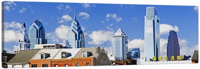 Buildings in a cityChinatown Area, Comcast Center, Center City, Philadelphia, Philadelphia County, Pennsylvania, USA Canvas Art Print - Philadelphia Art
