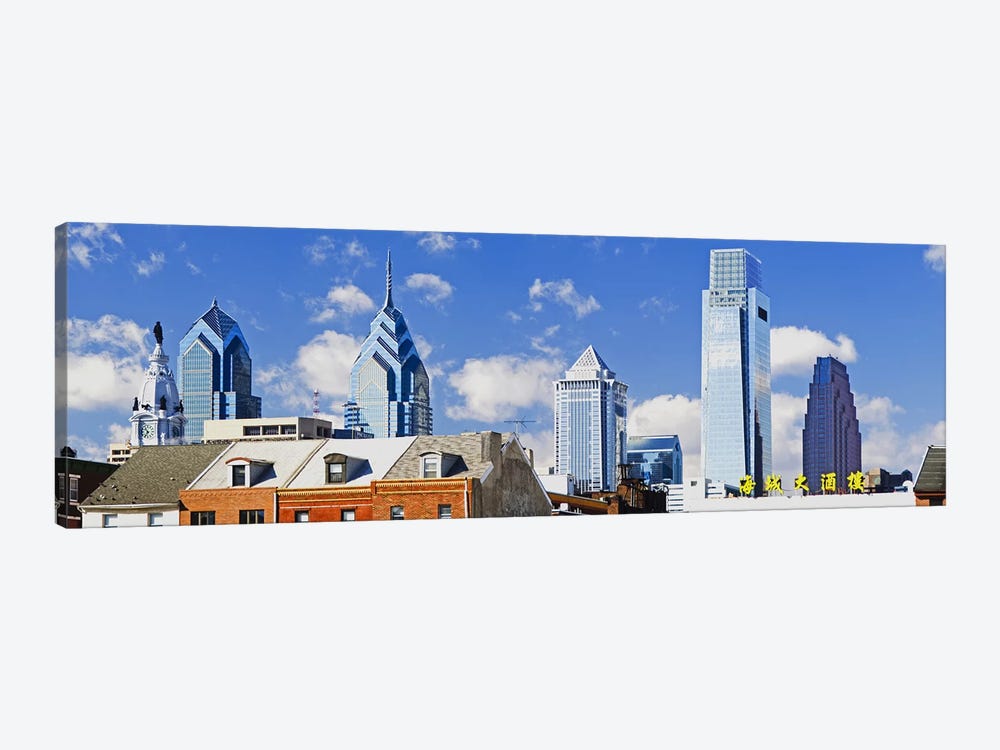 Buildings in a cityChinatown Area, Comcast Center, Center City, Philadelphia, Philadelphia County, Pennsylvania, USA by Panoramic Images 1-piece Canvas Art Print