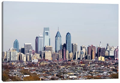 Buildings in a city, Comcast Center, Center City, Philadelphia, Philadelphia County, Pennsylvania, USA #2 Canvas Art Print - Skyline Art