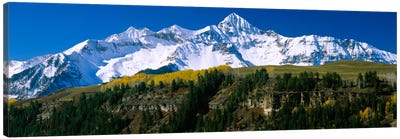 Snow-Covered Wilson Peak, Lizard Head Wilderness, Uncompahgre National Forest, San Miguel County, Colorado, USA Canvas Art Print - Snowy Mountain Art