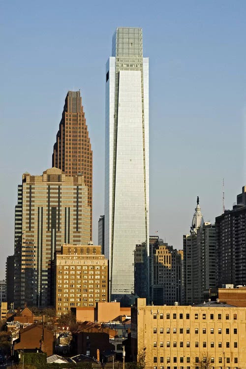 Comcast Center, City Hall, William Penn Statue, Center City, Philadelphia, Philadelphia County, Pennsylvania, USA by Panoramic Images wall art