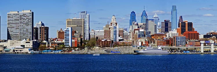 Buildings at the waterfront, Delaware River, Philadelphia, Philadelphia County, Pennsylvania, USA