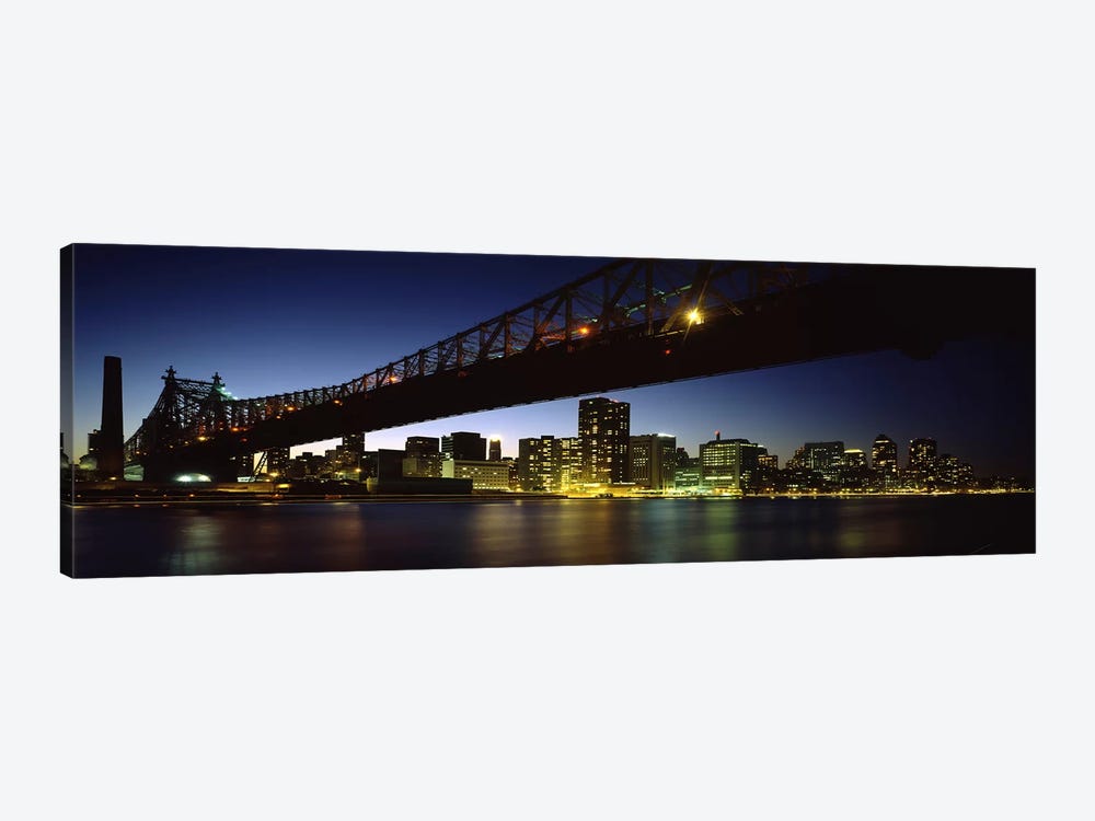 Bridge across a riverQueensboro Bridge, East River, Manhattan, New York City, New York State, USA by Panoramic Images 1-piece Canvas Artwork