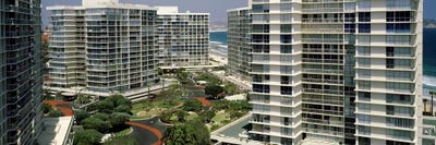 Condos in a city, San Diego, California, USA by Panoramic Images acrylic art print
