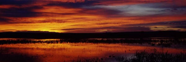 Majestic Cloudy Sunrise, Bosque del Apache National Wildlife Refuge, Socorro County, New Mexico, USA