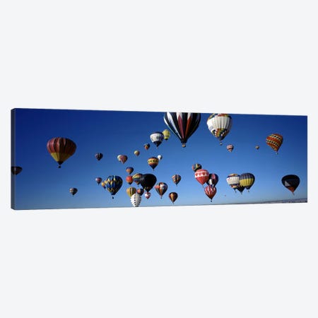 Hot air balloons floating in skyAlbuquerque International Balloon Fiesta, Albuquerque, Bernalillo County, New Mexico, USA Canvas Print #PIM7162} by Panoramic Images Canvas Art
