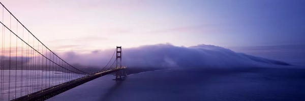 Smalt: Bridge across the sea, Golden Gate Bridge, San Francisco, California, USA by Panoramic Images