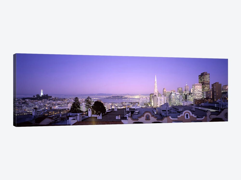 High angle view of a cityscape from Nob Hill, San Francisco, California, USA #2 by Panoramic Images 1-piece Canvas Art Print