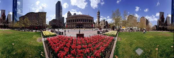 City Parks: 360 degree view of a city, Boston, Suffolk County, Massachusetts, USA by Panoramic Images