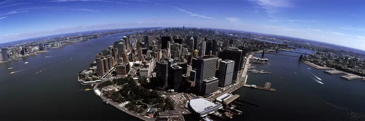 Aerial view of a city, New York City, New York State, USA