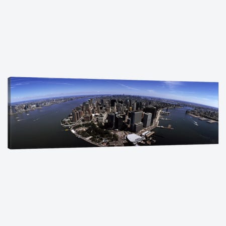 Aerial view of a city, New York City, New York State, USA Canvas Print #PIM7187} by Panoramic Images Canvas Art Print