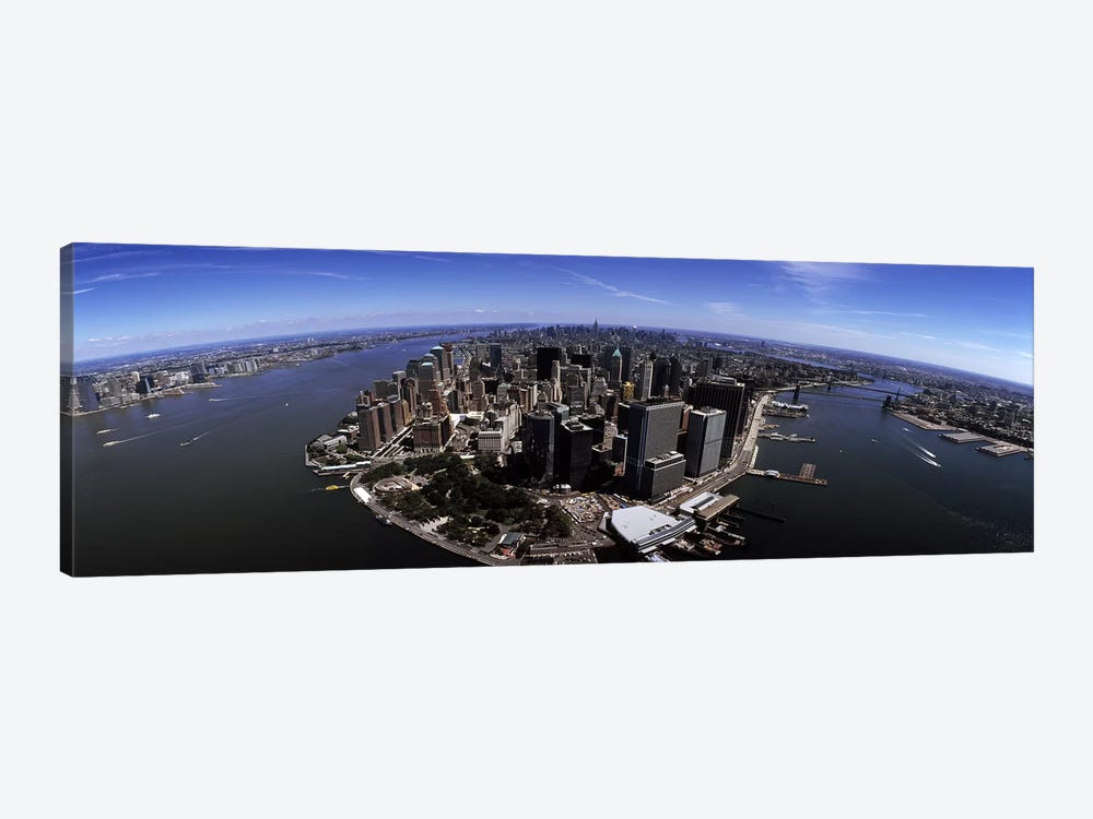 Aerial view of a city, New York City, New York State, USA by Panoramic Images 1-piece Canvas Artwork