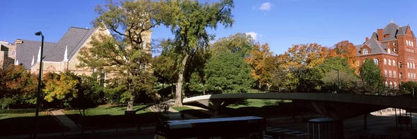 Wisconsin: Pedestrian Bridge Over Park Street, University Of Wisconsin, Madison, Dane County, Wisconsin, USA by Panoramic Images
