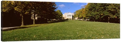 Lawn in front of a building, Bascom Hall, Bascom Hill, University of Wisconsin, Madison, Dane County, Wisconsin, USA Canvas Art Print - Madison Art