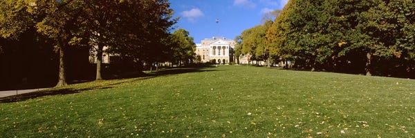 Wisconsin: Lawn in front of a building, Bascom Hall, Bascom Hill, University of Wisconsin, Madison, Dane County, Wisconsin, USA by Panoramic Images