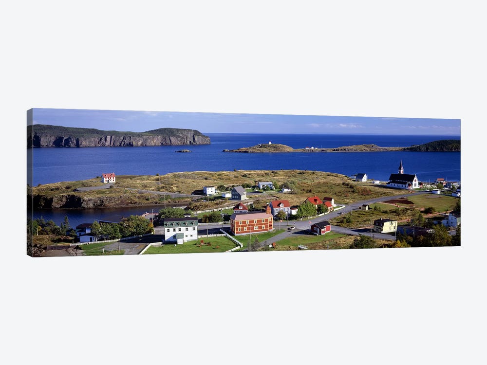 Buildings at the coast, Trinity Bay, Trinity, Newfoundland Island, Newfoundland and Labrador Province, Canada by Panoramic Images 1-piece Canvas Art Print