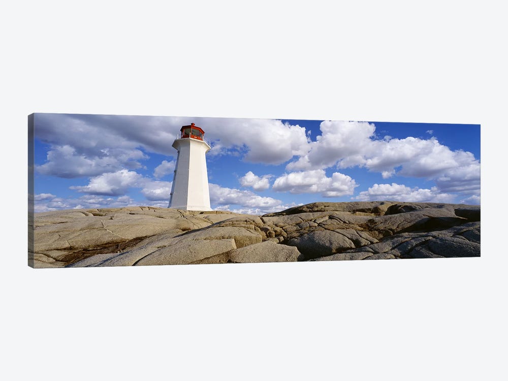 Low Angle View of A LighthousePeggy's Cove, Nova Scotia, Canada by Panoramic Images 1-piece Canvas Wall Art