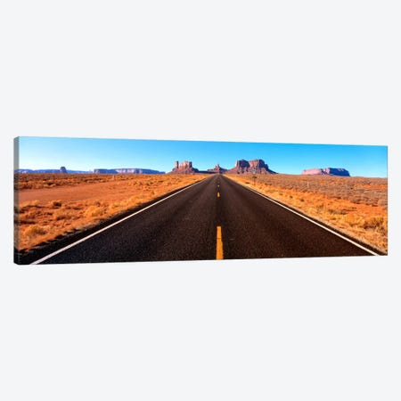 View Of Monument Valley From U.S. Route 163, Navajo Nation, Utah, USA Canvas Print #PIM721} by Panoramic Images Canvas Art Print