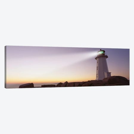 Peggy's Point Lighthouse, Peggy's Cove, Halifax, Nova Scotia, Canada Canvas Print #PIM7220} by Panoramic Images Canvas Art Print
